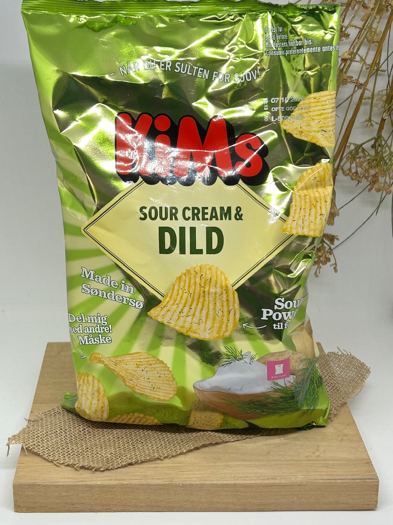 Kims Chips Kims Sour Cream and Dill DanishNordic