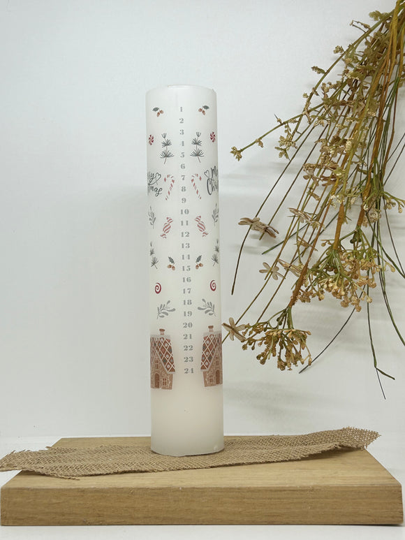 Calendar Candle Gingerbread House