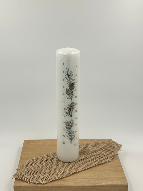 Calendar Candle Pinecone