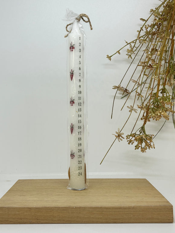 Calendar Candle Nordic Christmas
