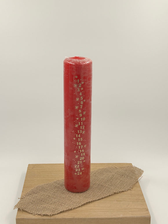 Calendar Candle Red