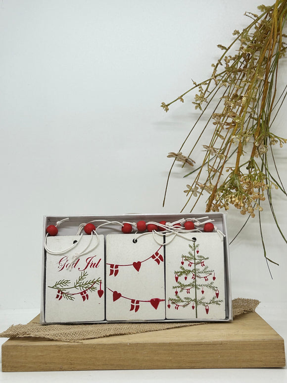 Classic Christmas Wooden Gift Tags