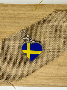 Swedish Flag Key Chain