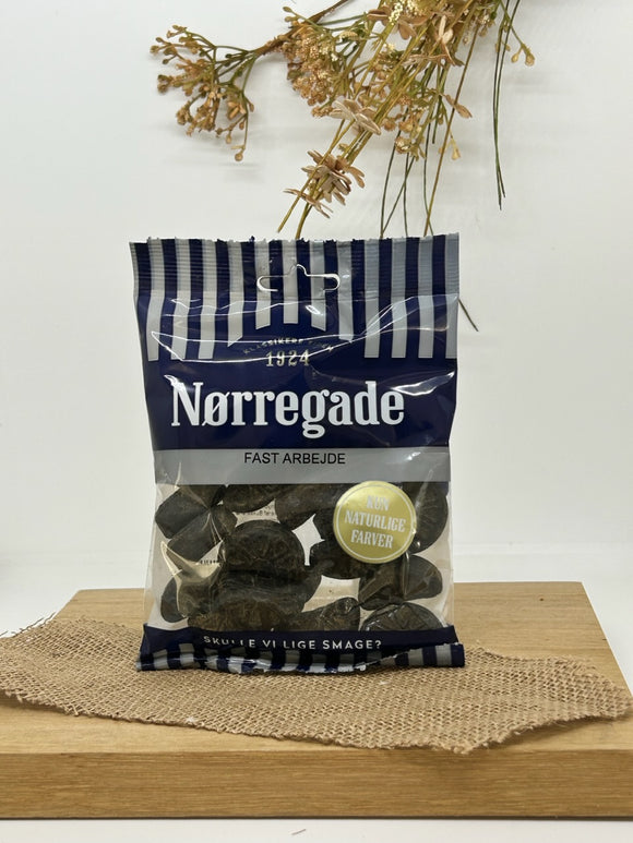 Nørregade Fast Arbejde - Strong Licorice Hard Boiled Candy